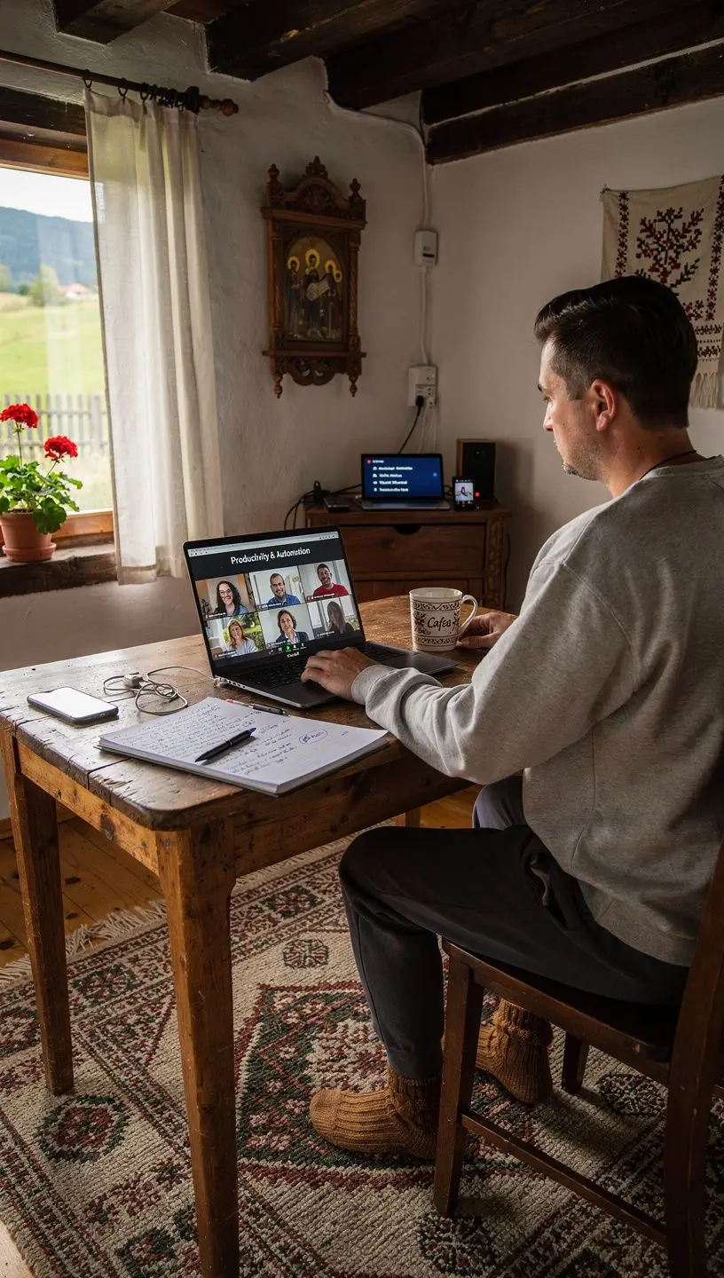 Imagine cu un specialist în optimizarea software analizând date pe un ecran de calculator