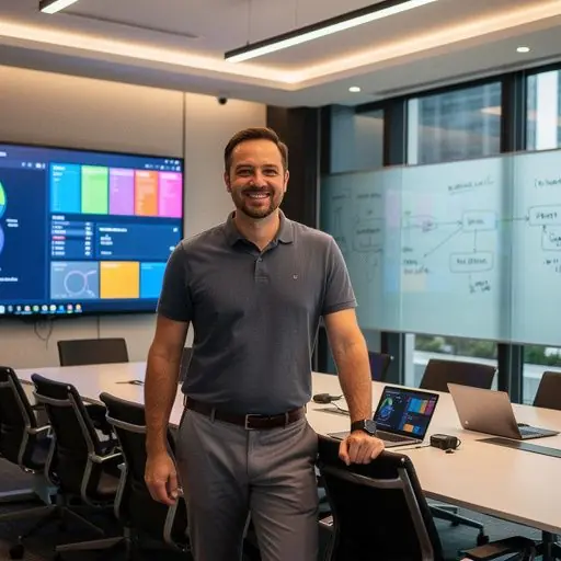 Imagine simbolică cu rotițe și circuite ce evidențiază integrarea tehnologiilor automate în software-uri moderne